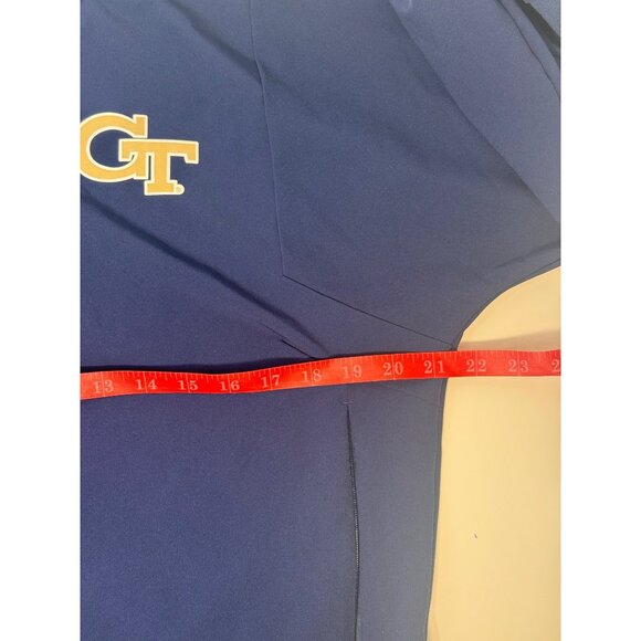 Adidas Georgia Tech Yellow Jackets Navy Blue Full-Zip Track Jacket Mens M GT - Picture 6 of 12